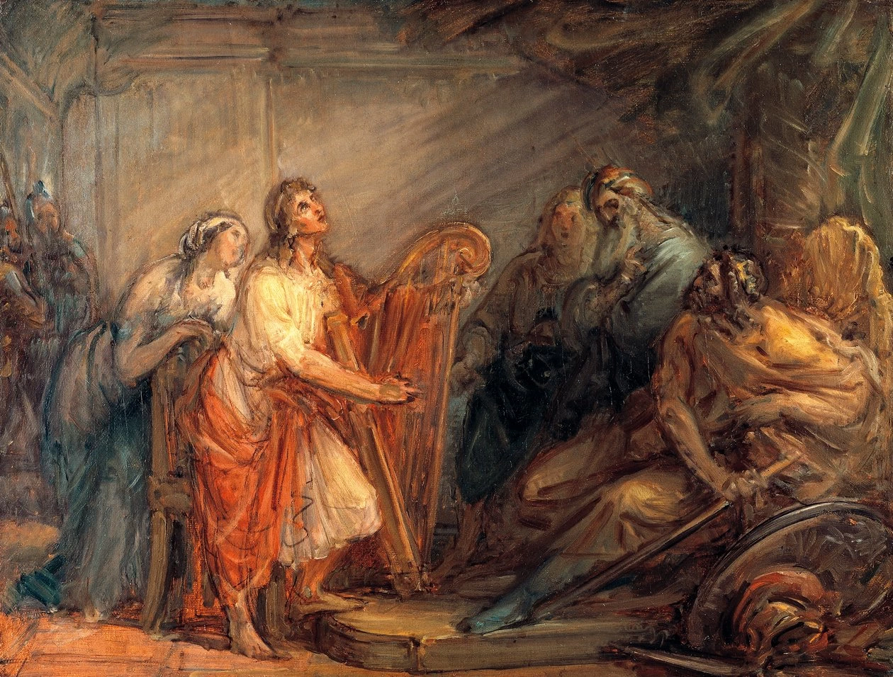 Giovanni Carnovali - Davide placa Saul col canto